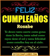 GIF Frases de Cumpleaños Rosabe